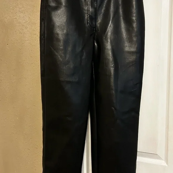 WILFRED Faux Leather Black Pant 6 - Picture 10 of 15